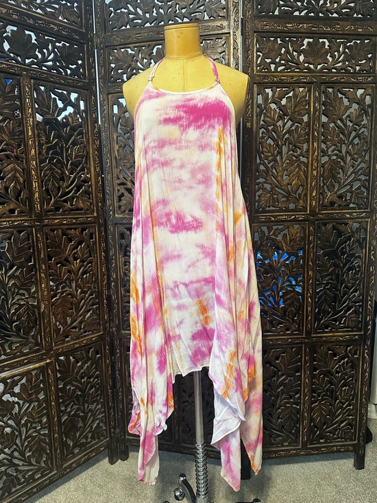 Anna & Ava Other - Anna & Ava Pink, Orange and White Tie-Dye Swim Coverup
